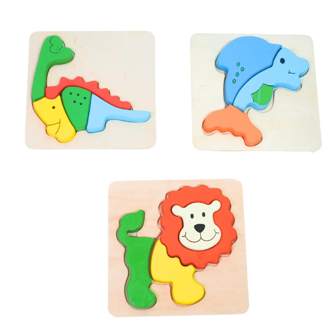 1 Animals Puzzle for kids Age 3(Random design will be send)