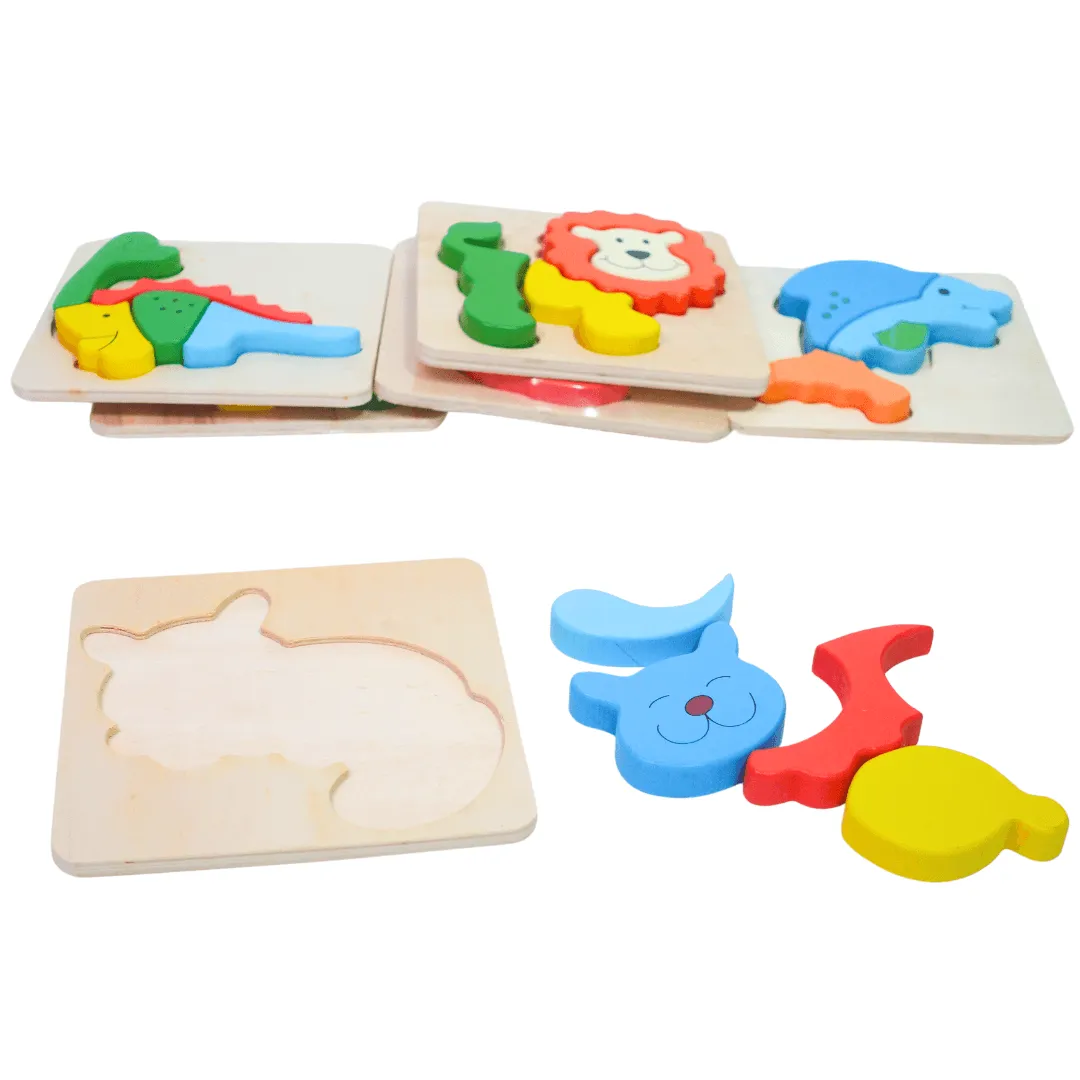 1 Animals Puzzle for kids Age 3(Random design will be send)