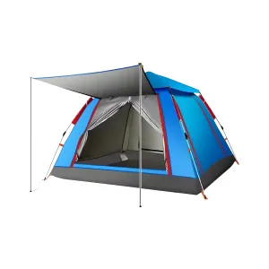 2.15m x 2.15m x 1.42m 4 Corner Outdoor Automatic Pop-up Camping Tent 1831241