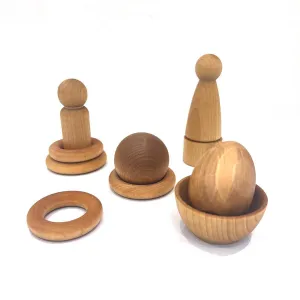 (30% Off) Wood Toys- Wood Stacking Nesting Play Kit by Taylored Toys