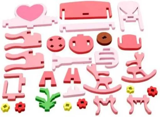 3D Assembling Home dresser wooden toy