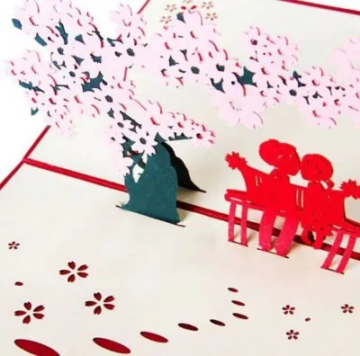 3D Pop Up Valentine Greeting Card