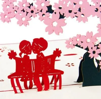 3D Pop Up Valentine Greeting Card