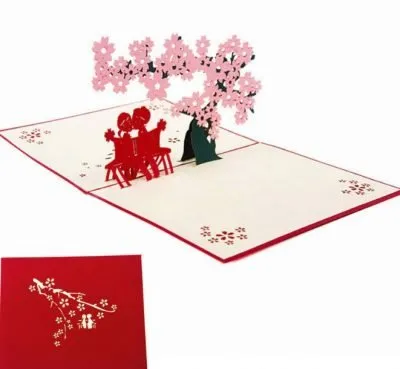 3D Pop Up Valentine Greeting Card