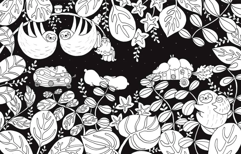 A MILLION SLOTHS: SUPER CUTE CREATURES TO COLOR