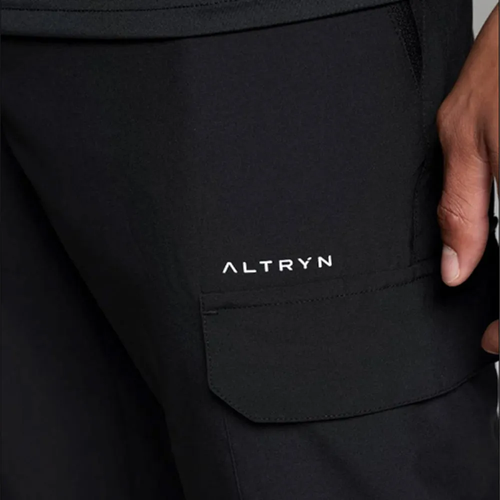 Altryn Froswick Fleece Jacket/Pant Cargo Tracksuit Set Navy/Black