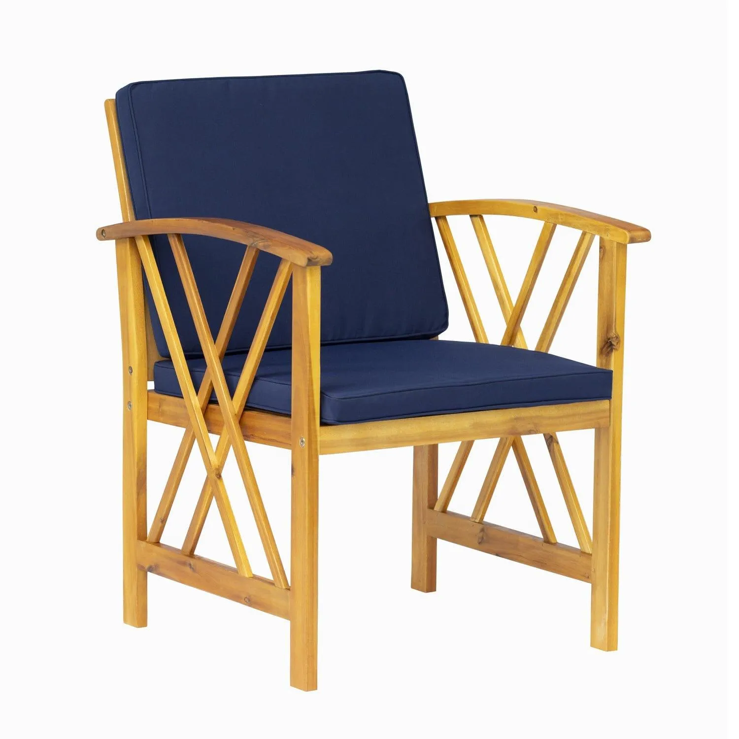 Bahia 4-Piece Outdoor Patio Acacia Sofa Conversation Set