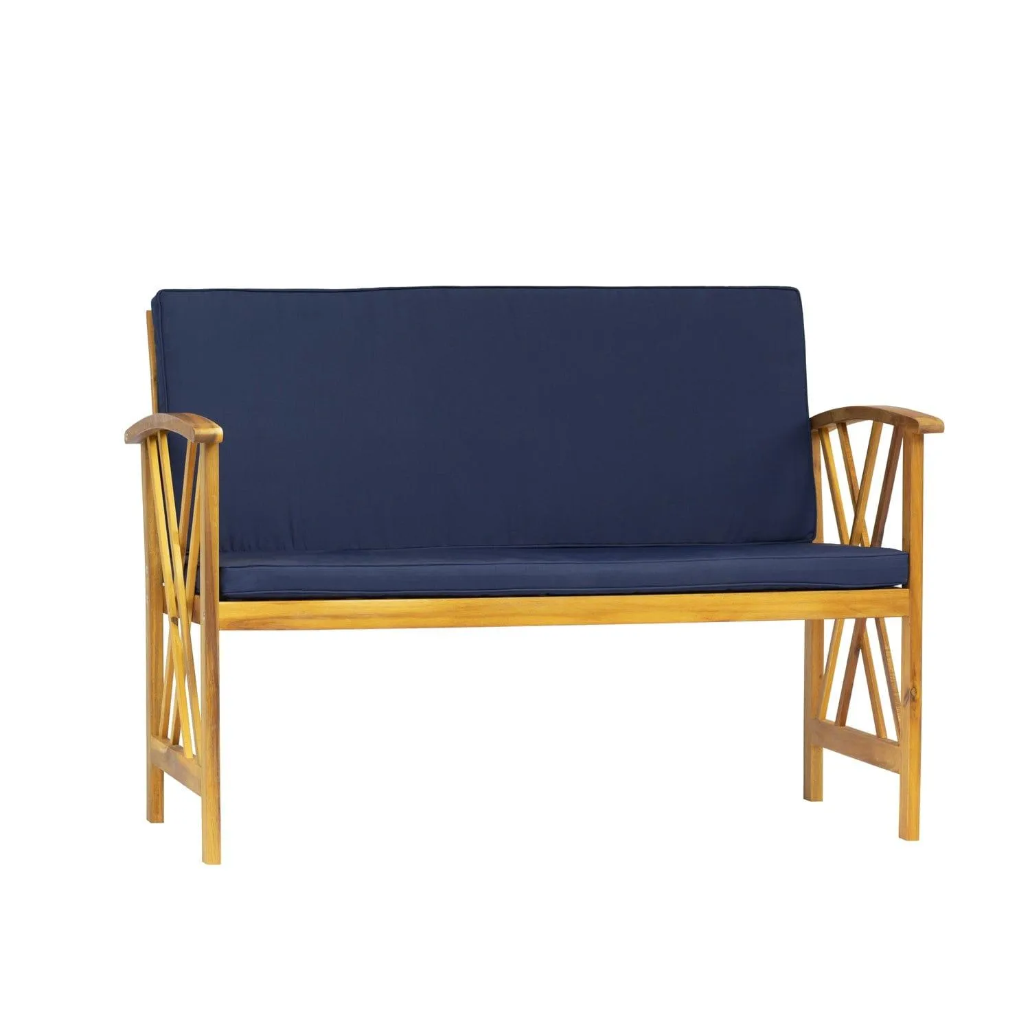 Bahia 4-Piece Outdoor Patio Acacia Sofa Conversation Set