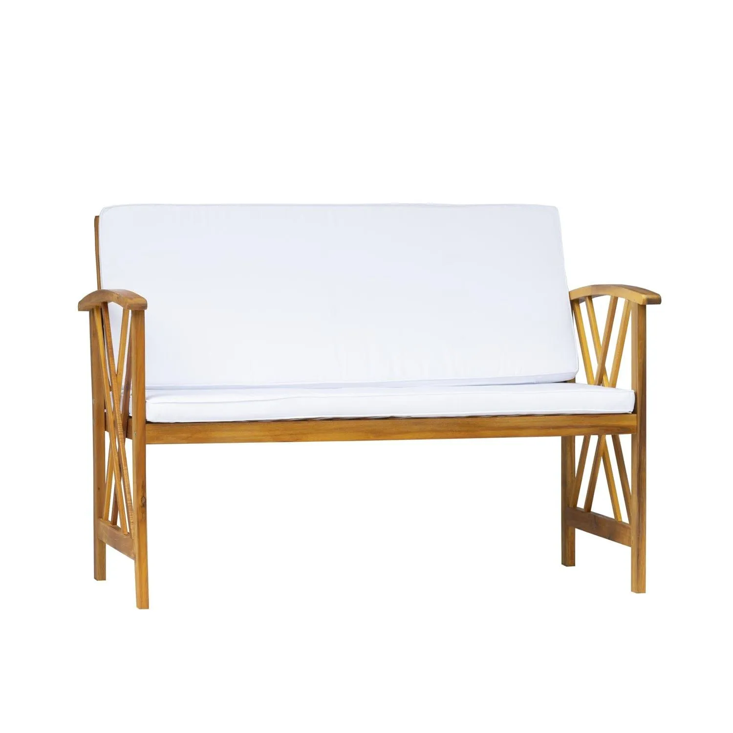 Bahia 4-Piece Outdoor Patio Acacia Sofa Conversation Set