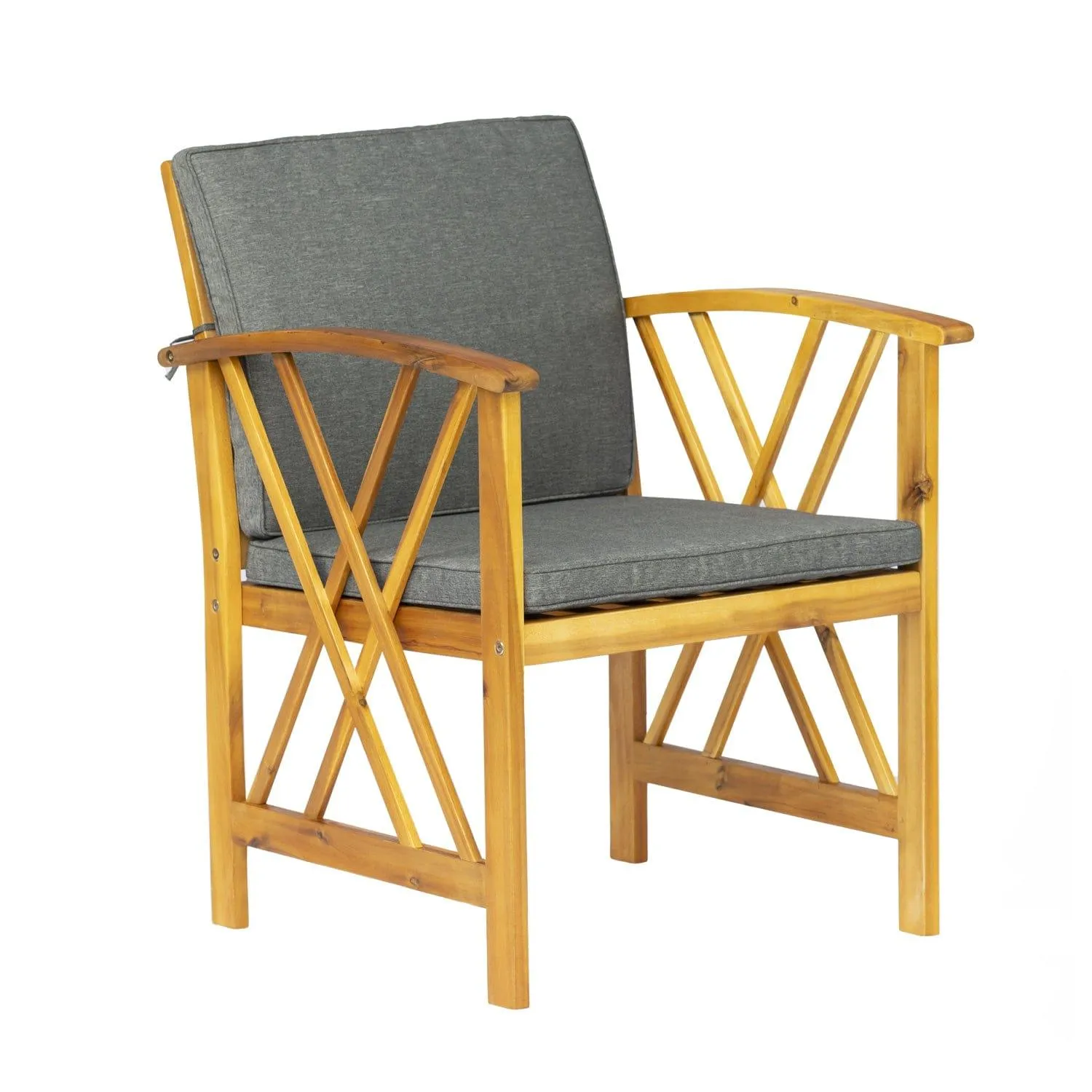 Bahia 4-Piece Outdoor Patio Acacia Sofa Conversation Set