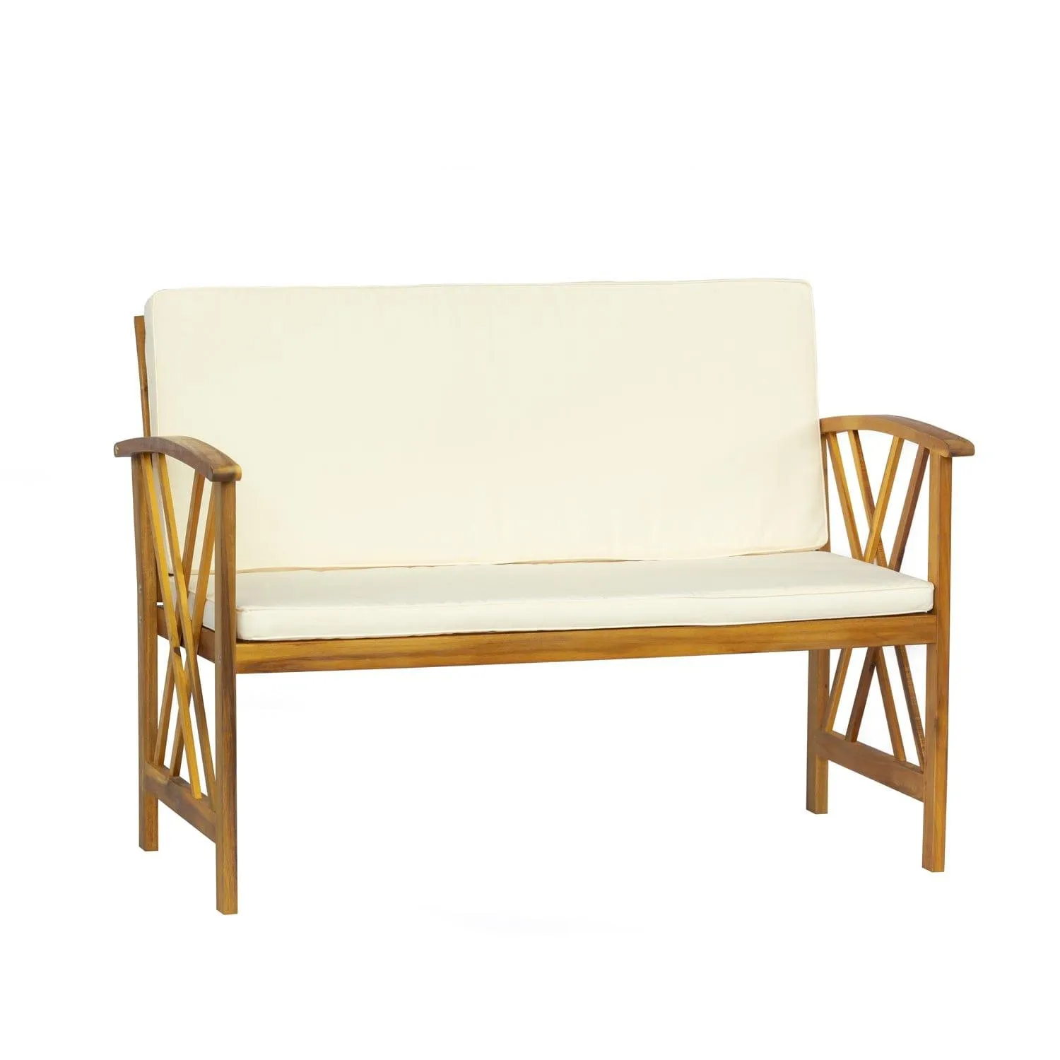Bahia 4-Piece Outdoor Patio Acacia Sofa Conversation Set