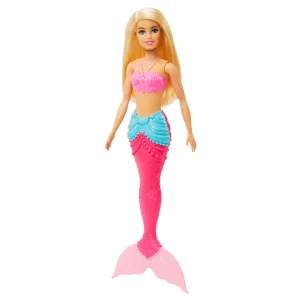 Barbie Dreamtopia Blonde Hair Mermaid Doll With Multi-Colored Pink Mermaid Tail for Kids Ages 3 