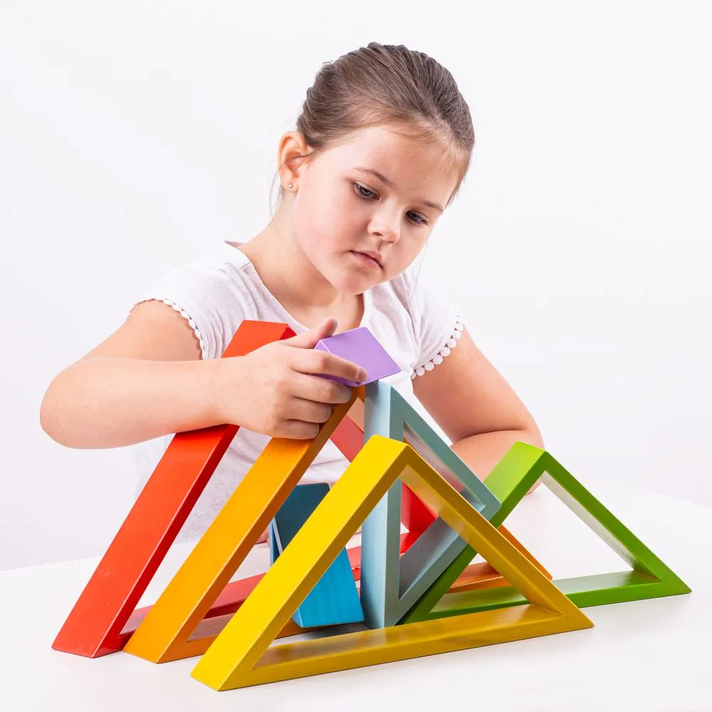 Big Jigs Wooden Stacking Triangles