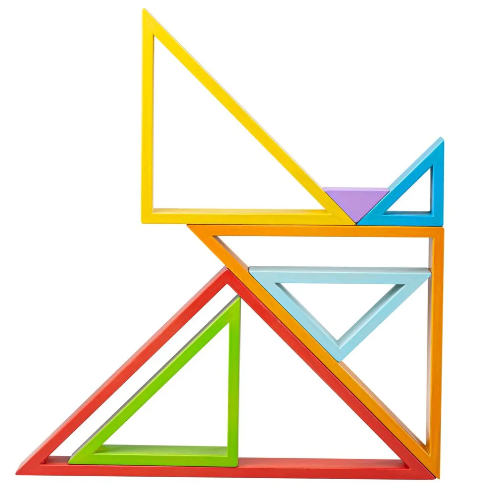 Big Jigs Wooden Stacking Triangles