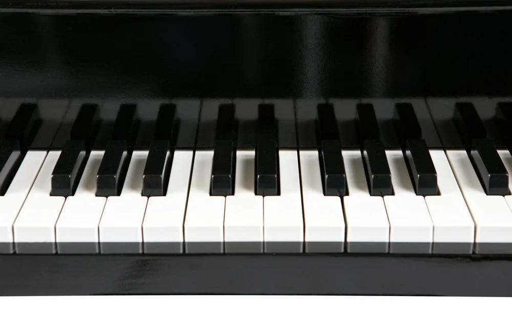 Black 30 Key Toy Grand Piano with Bench