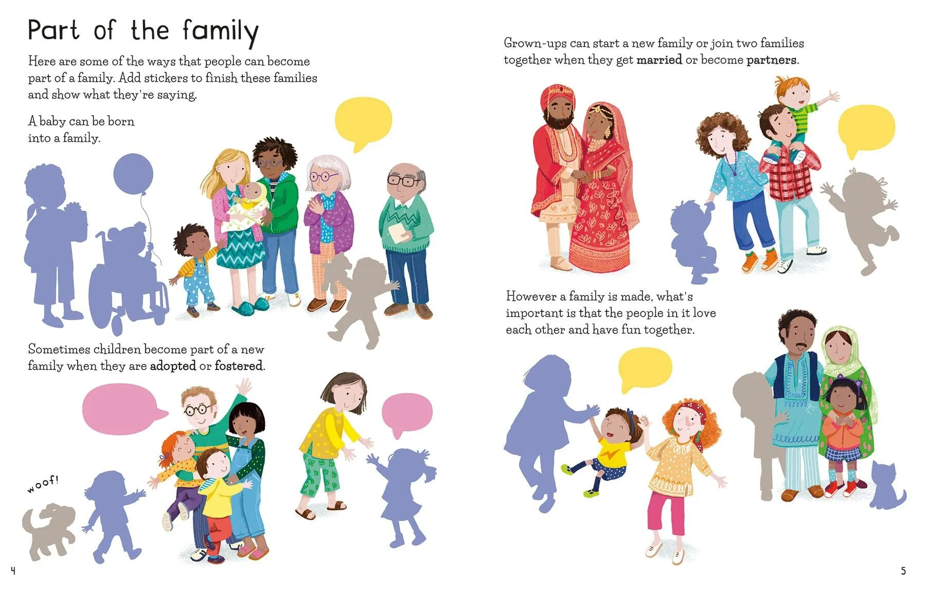 Book - First Sticker Book - Families