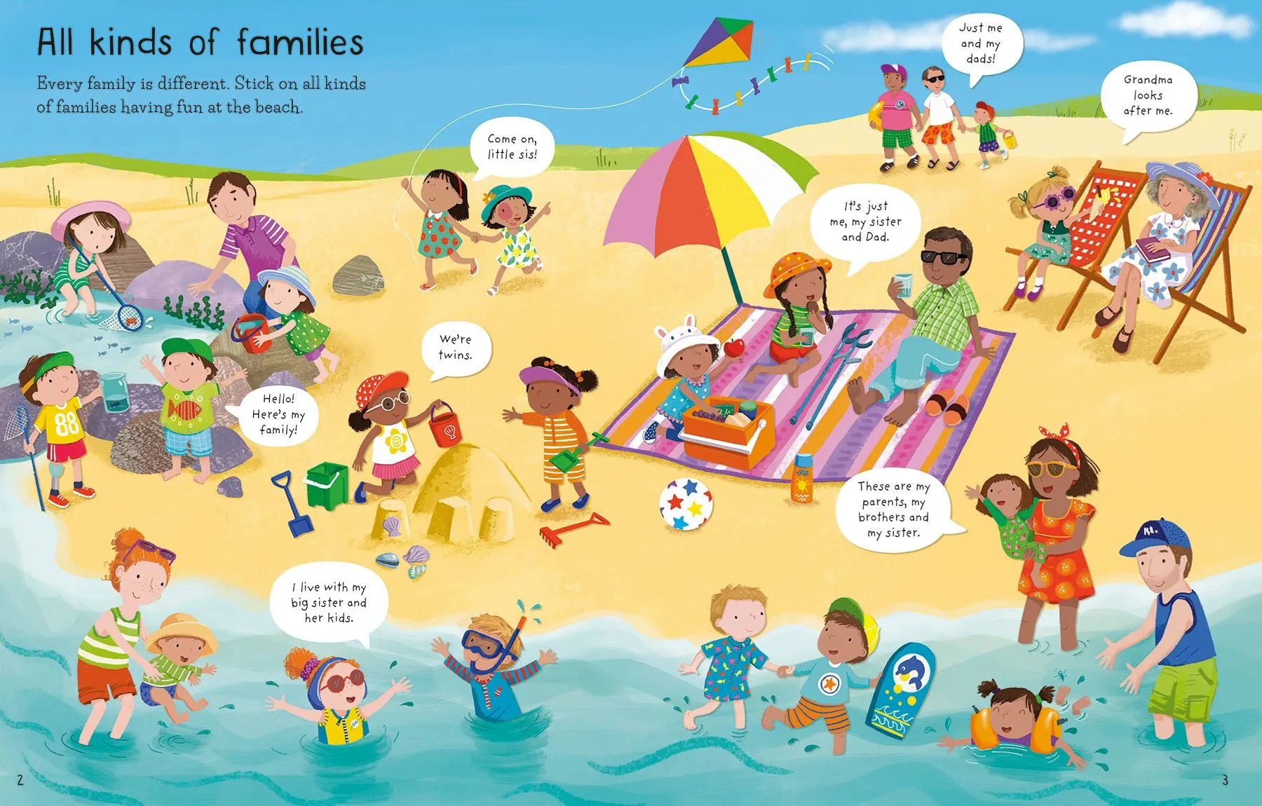 Book - First Sticker Book - Families