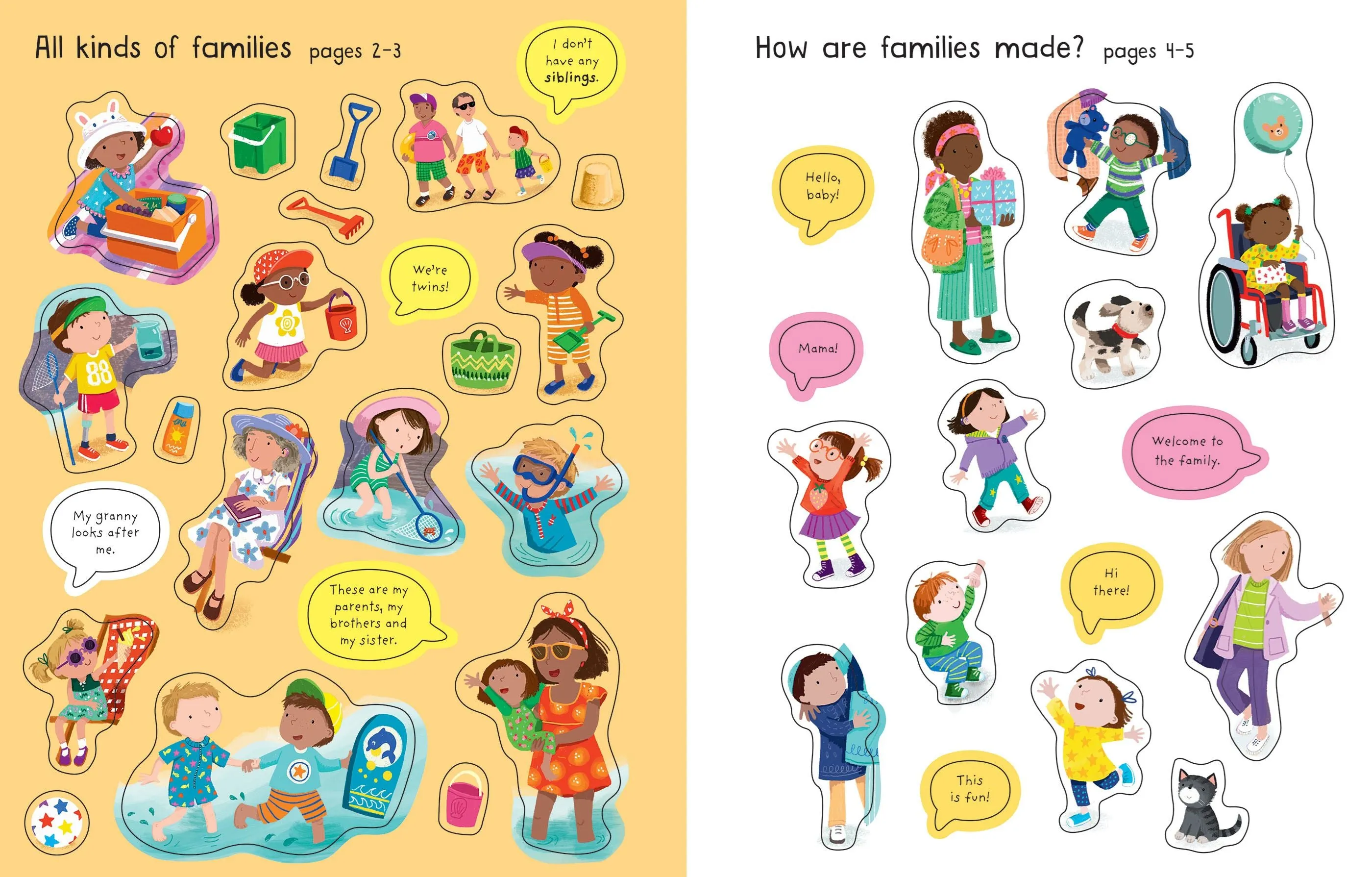 Book - First Sticker Book - Families