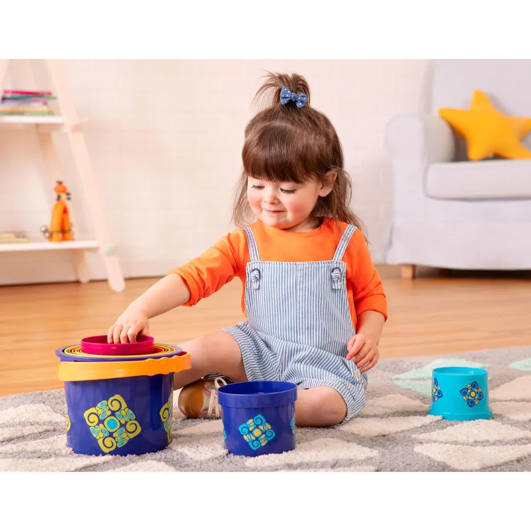 B.Toys Stacking Cups Bazillion Buckets (18m )