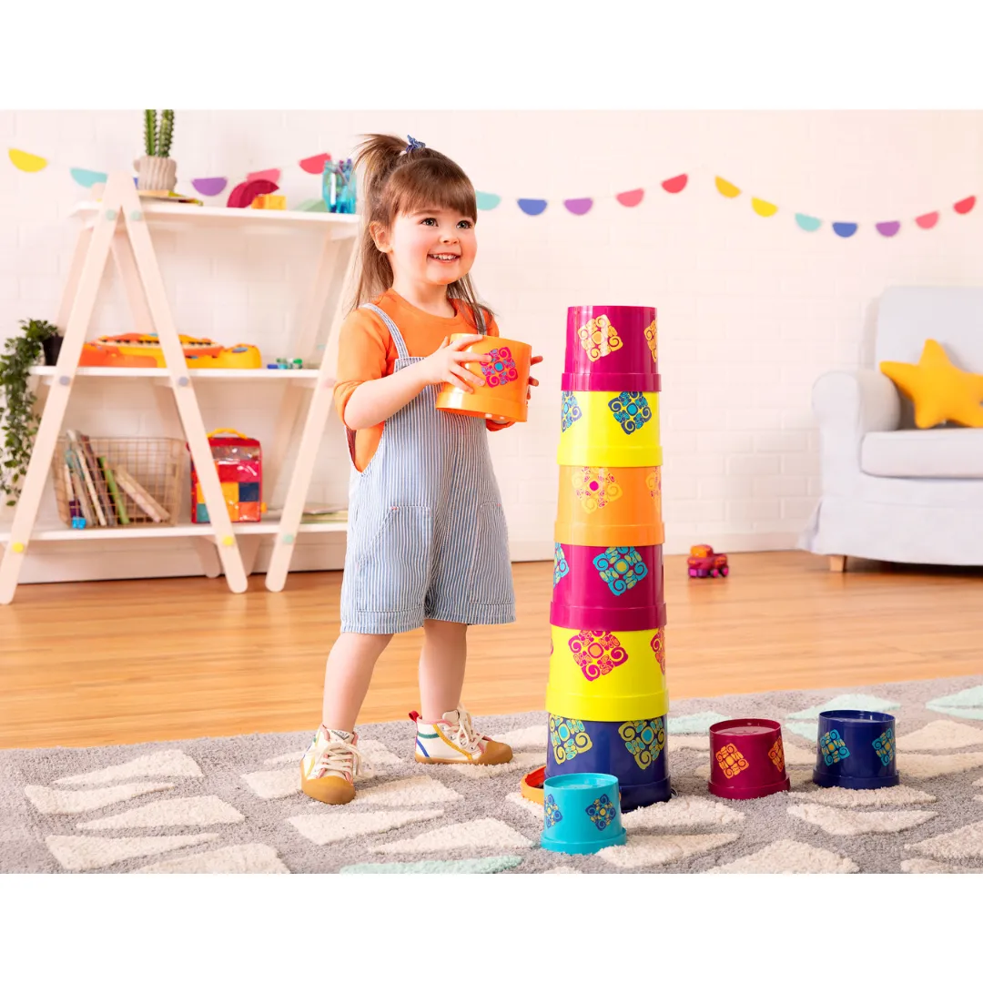 B.Toys Stacking Cups Bazillion Buckets (18m )