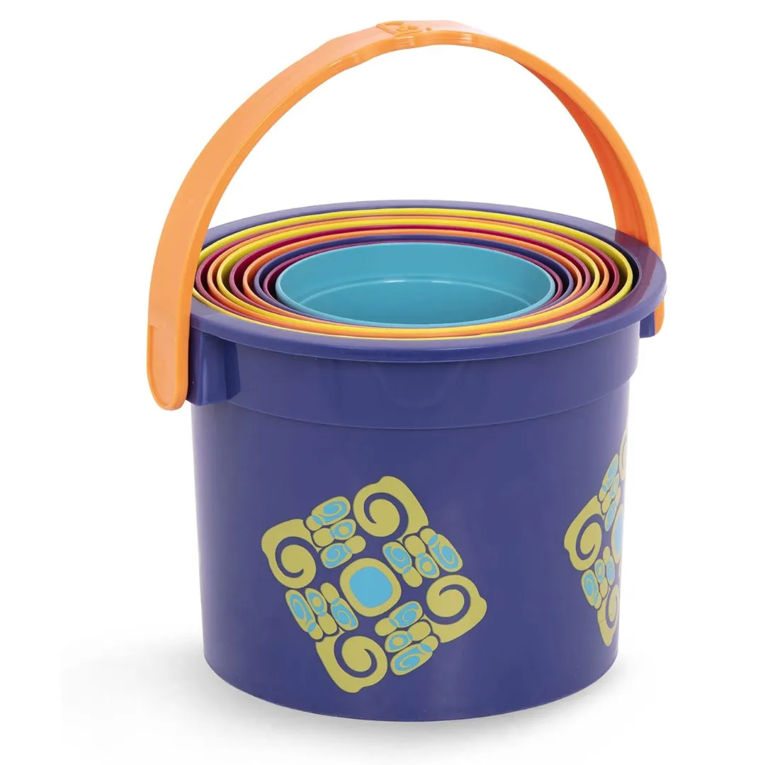 B.Toys Stacking Cups Bazillion Buckets (18m )