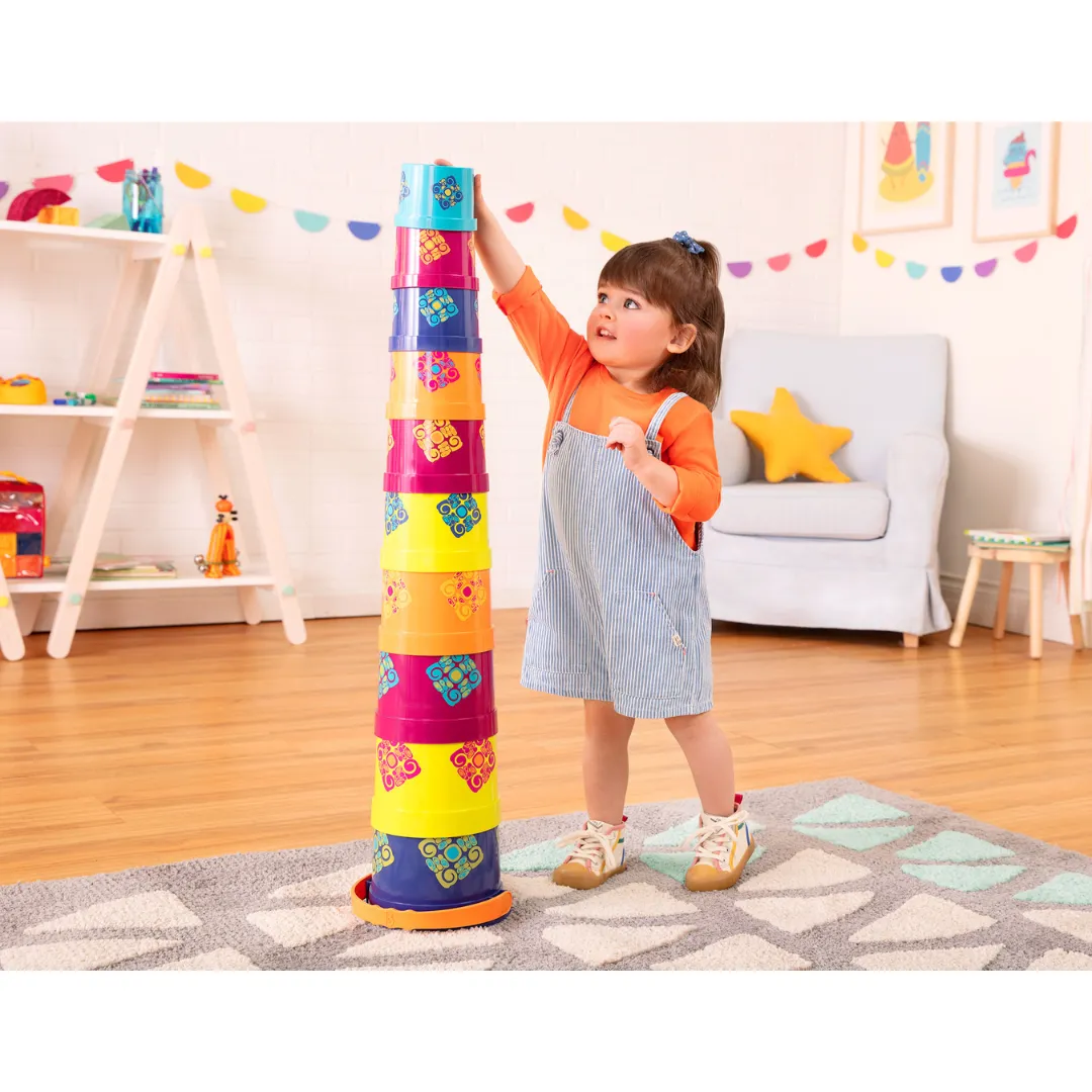 B.Toys Stacking Cups Bazillion Buckets (18m )
