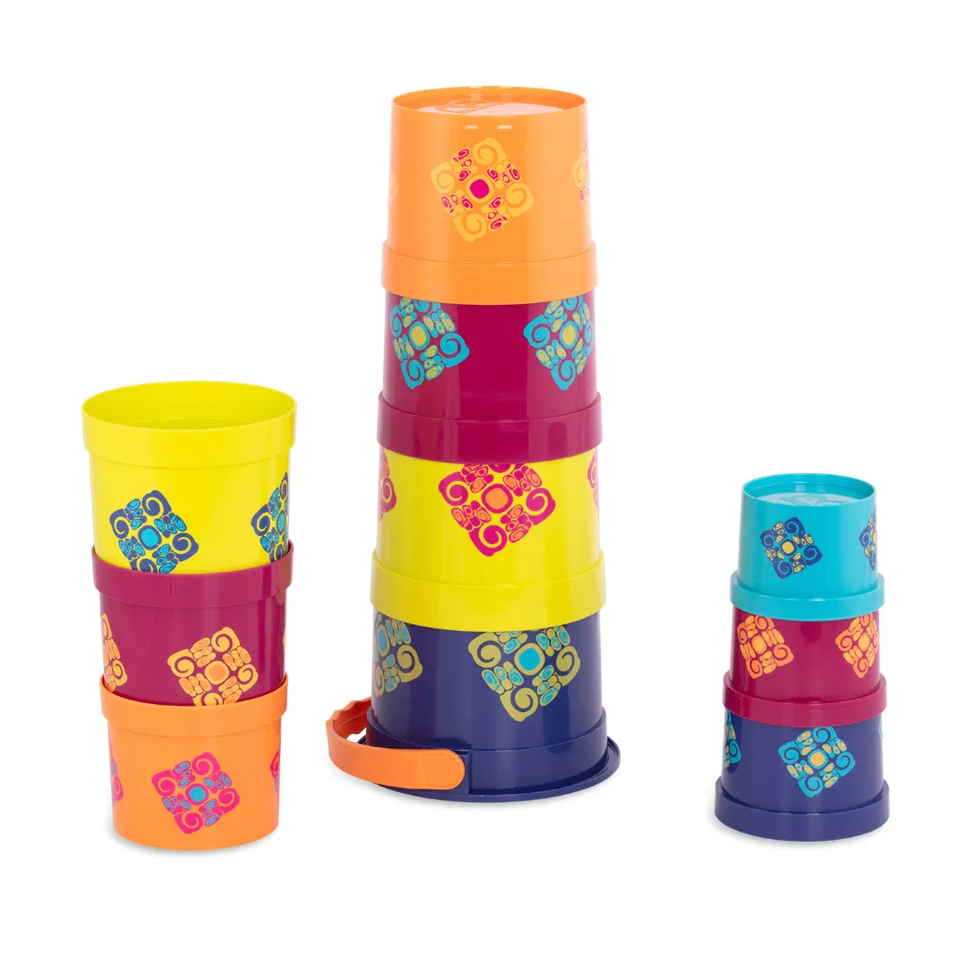 B.Toys Stacking Cups Bazillion Buckets (18m )
