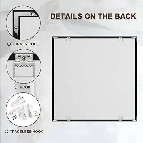 BUBOS 8 Pack Art Acoustic Panels,Self adhesive Sound Proof Foam Panels Soundproof Wall Panels,48X32Inches Acoustic Wall Panels,Decorative Sound Absorbing Panels for Home & Office