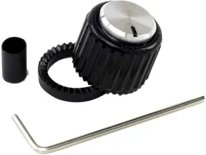 D'Addario Accessories LokNob Large - Black/Silver PW-LNL-01BS
