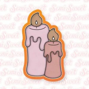 Double Candle Cookie Cutter