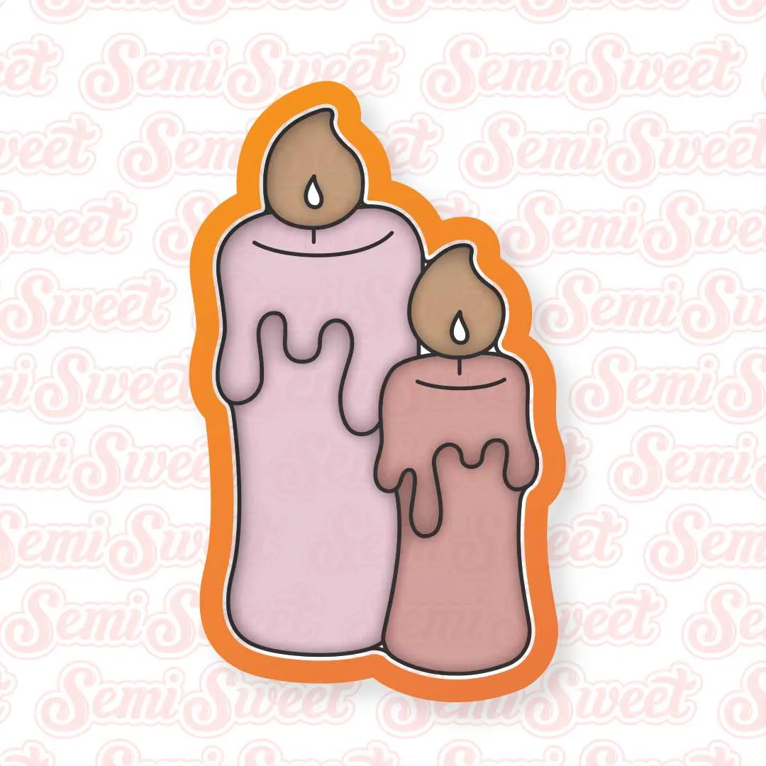 Double Candle Cookie Cutter