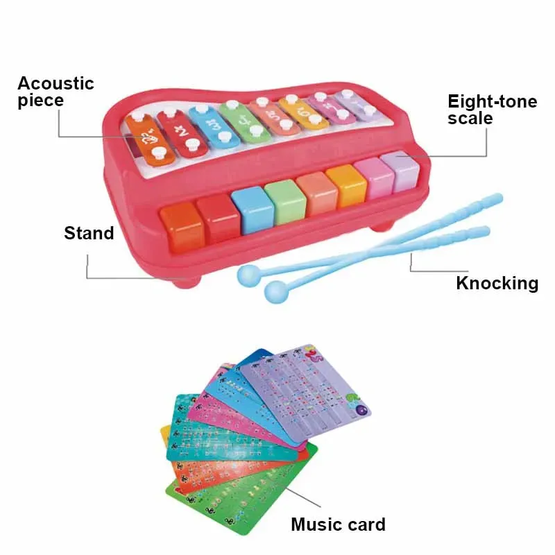 Dual-Function Piano Xylophone: Educational Music Toy for Kids