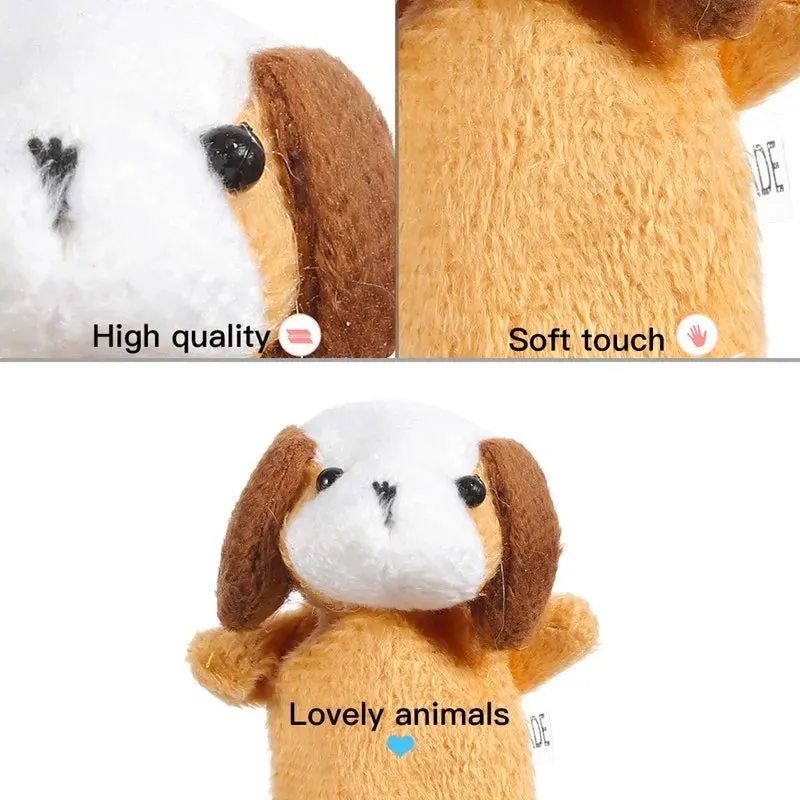 Educational Plush Animal Finger Puppets for Kids' Storytelling Fun