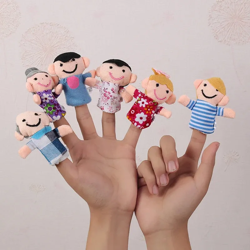 Educational Plush Animal Finger Puppets for Kids' Storytelling Fun