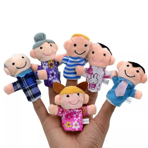 Educational Plush Animal Finger Puppets for Kids' Storytelling Fun