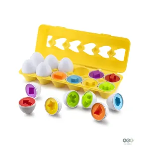 Eggs Puzzle Set Colors Sorts Toys