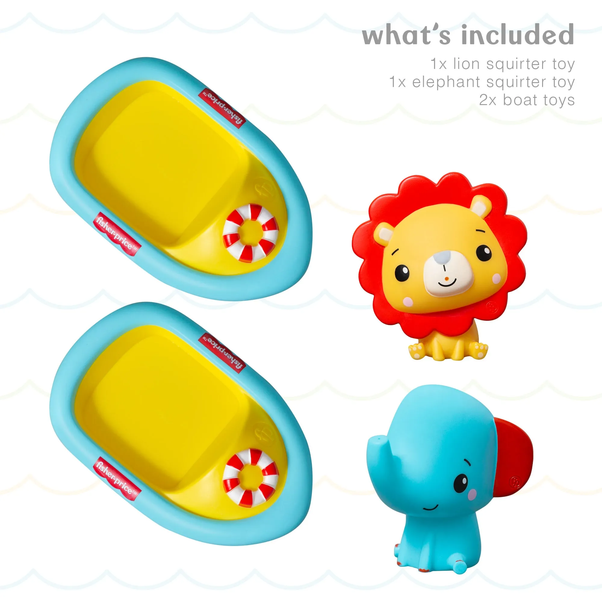 Fisher-Price 2-Piece Toy Boat Bath Set