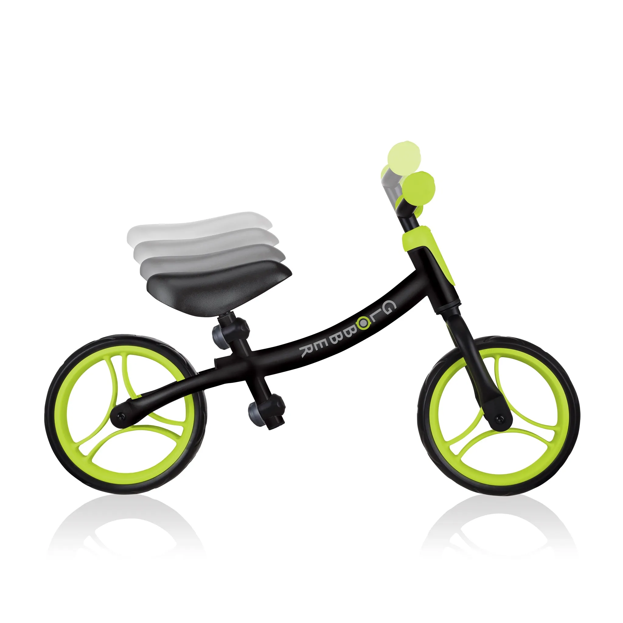 Globber Go Bike - Black / Lime Green (2y - 5y)