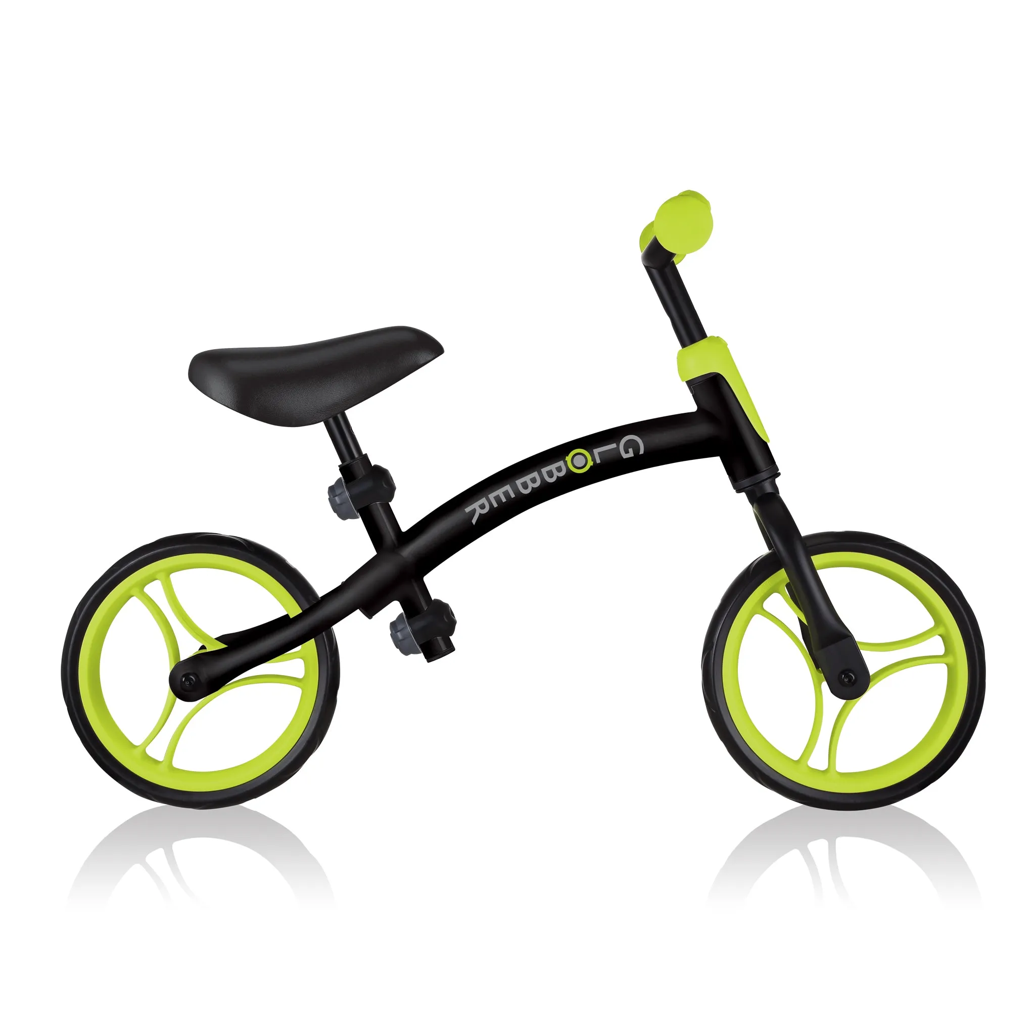 Globber Go Bike - Black / Lime Green (2y - 5y)