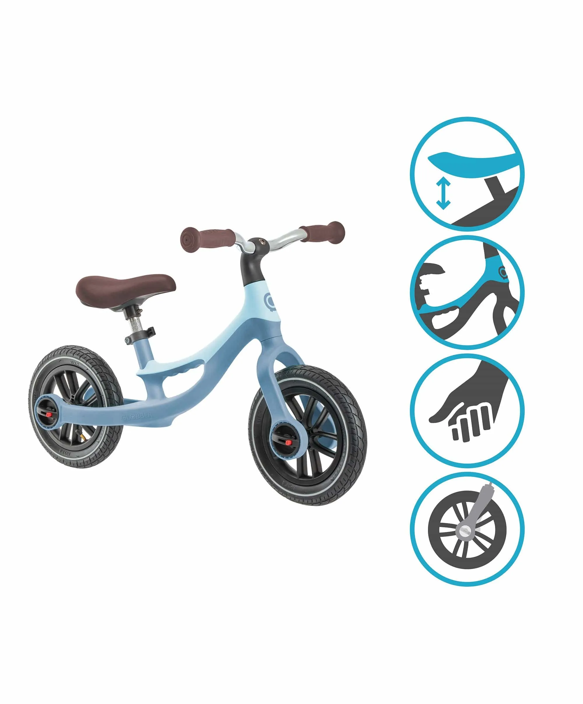 Globber Go Bike Elite Air - Pastel Blue