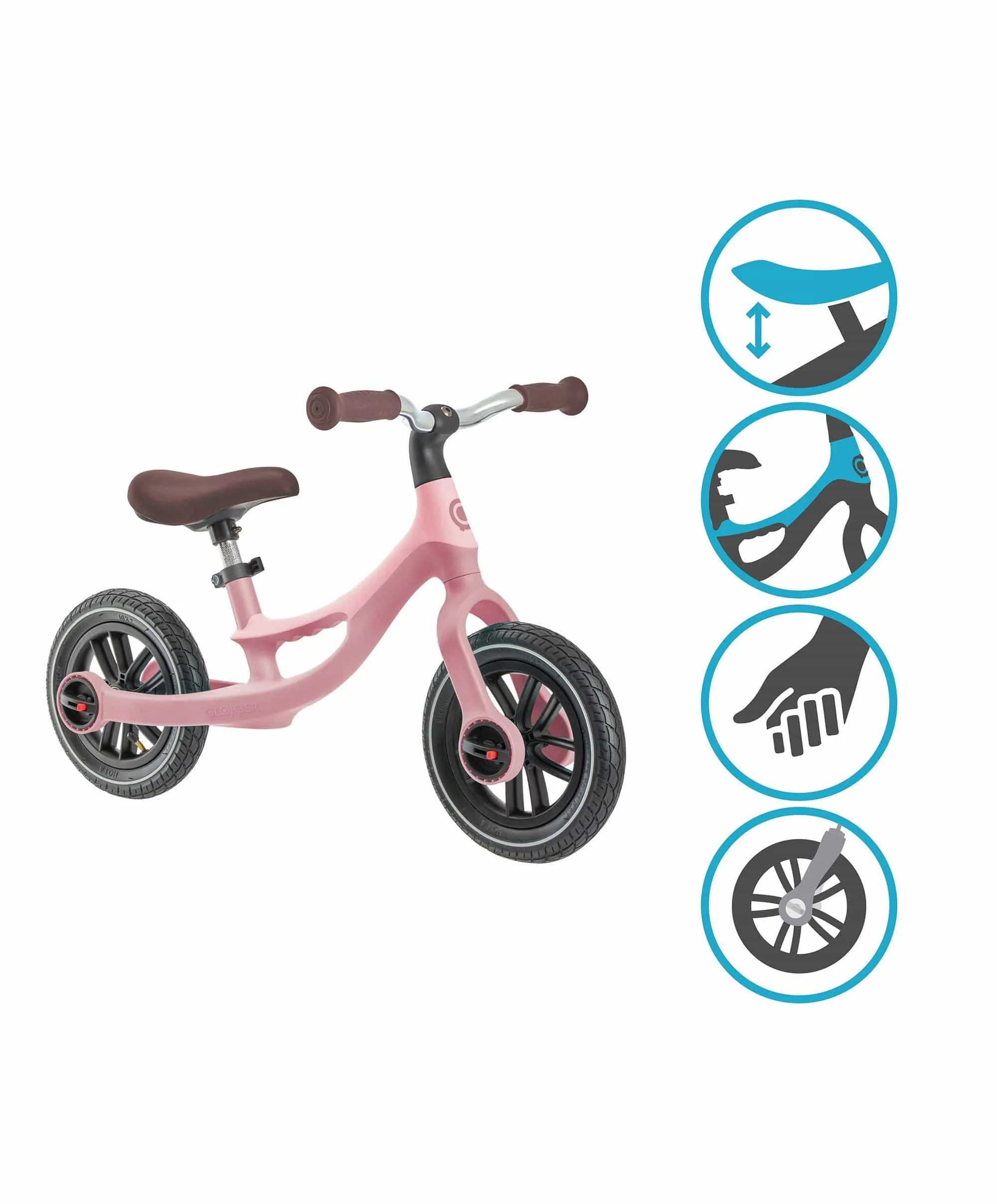 Globber Go Bike Elite Air - Pastel Pink