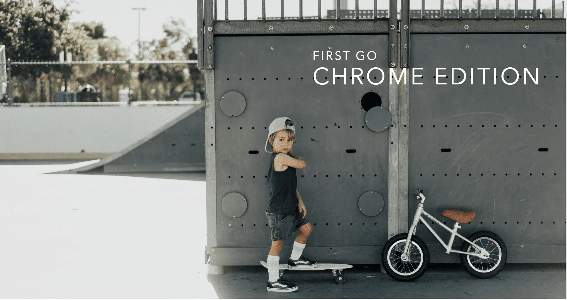 Go Balance Bike in Chrome