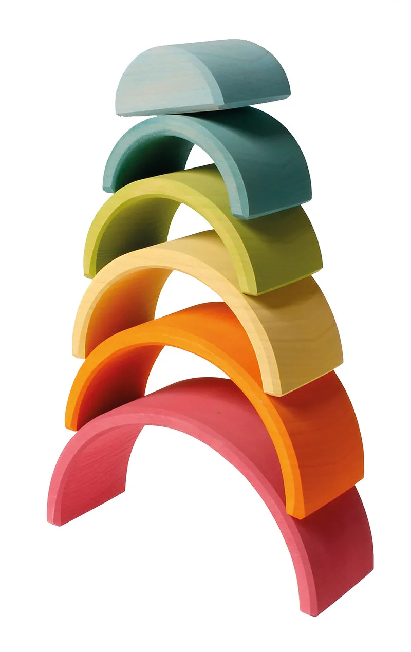 Grimm's Medium Pastel Rainbow (6 Pieces)