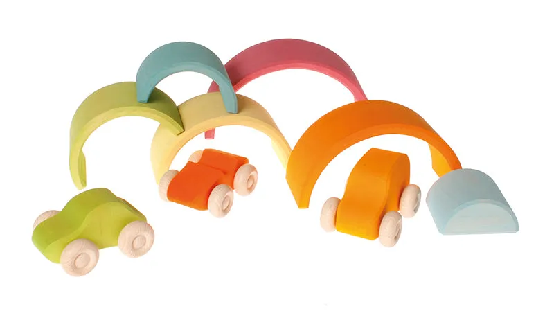 Grimm's Medium Pastel Rainbow (6 Pieces)