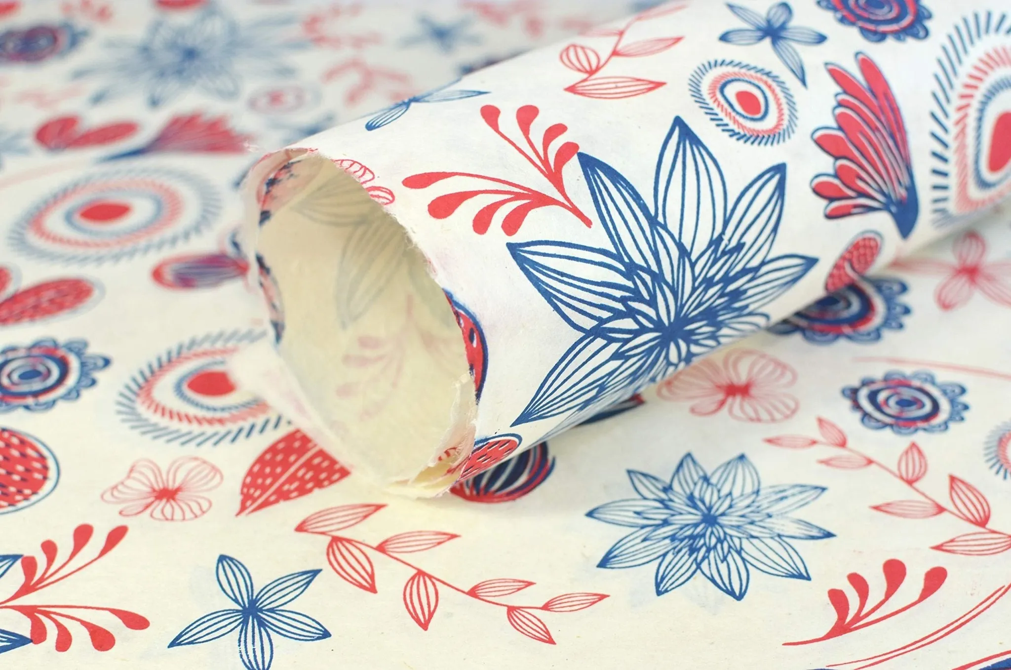 Kathmandu Valley Co: Reusable Handmade Wrapping Paper - Made in Nepal, 20x30 inches (10 Sheets)
