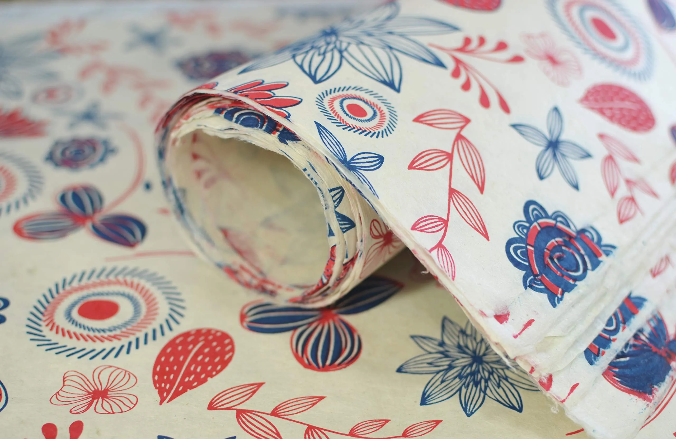 Kathmandu Valley Co: Reusable Handmade Wrapping Paper - Made in Nepal, 20x30 inches (10 Sheets)