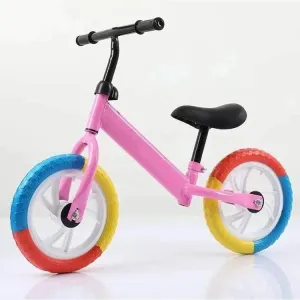 Kids Balance Bike with Colorful Wheels