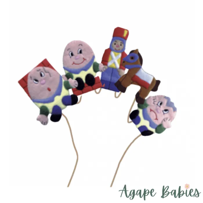 King Dam Felt Finger Puppets - Humpty Dumpty storytelling