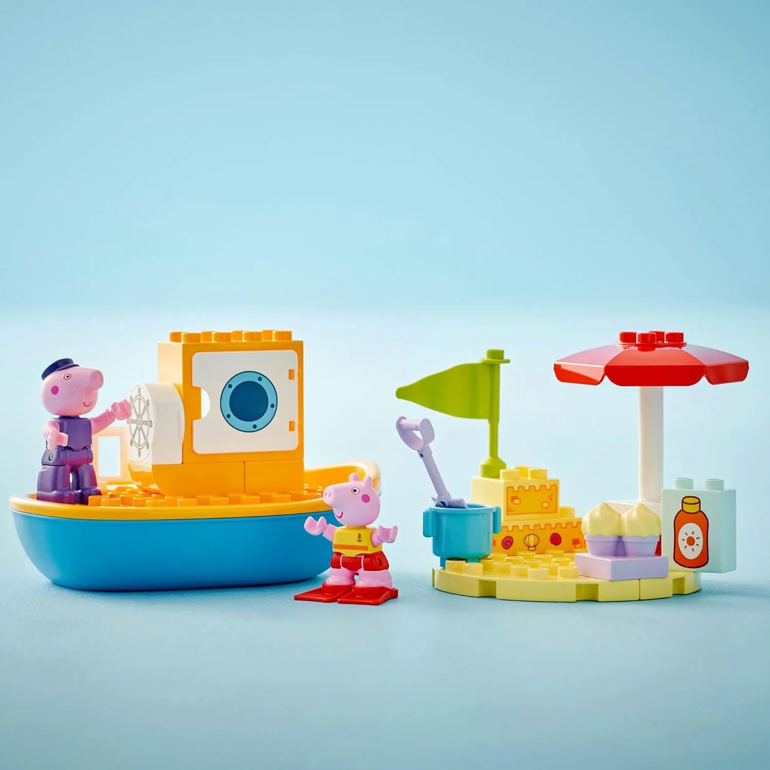 LEGO DUPLO Peppa Pig Boat Trip Playset Kit for Ages 2 