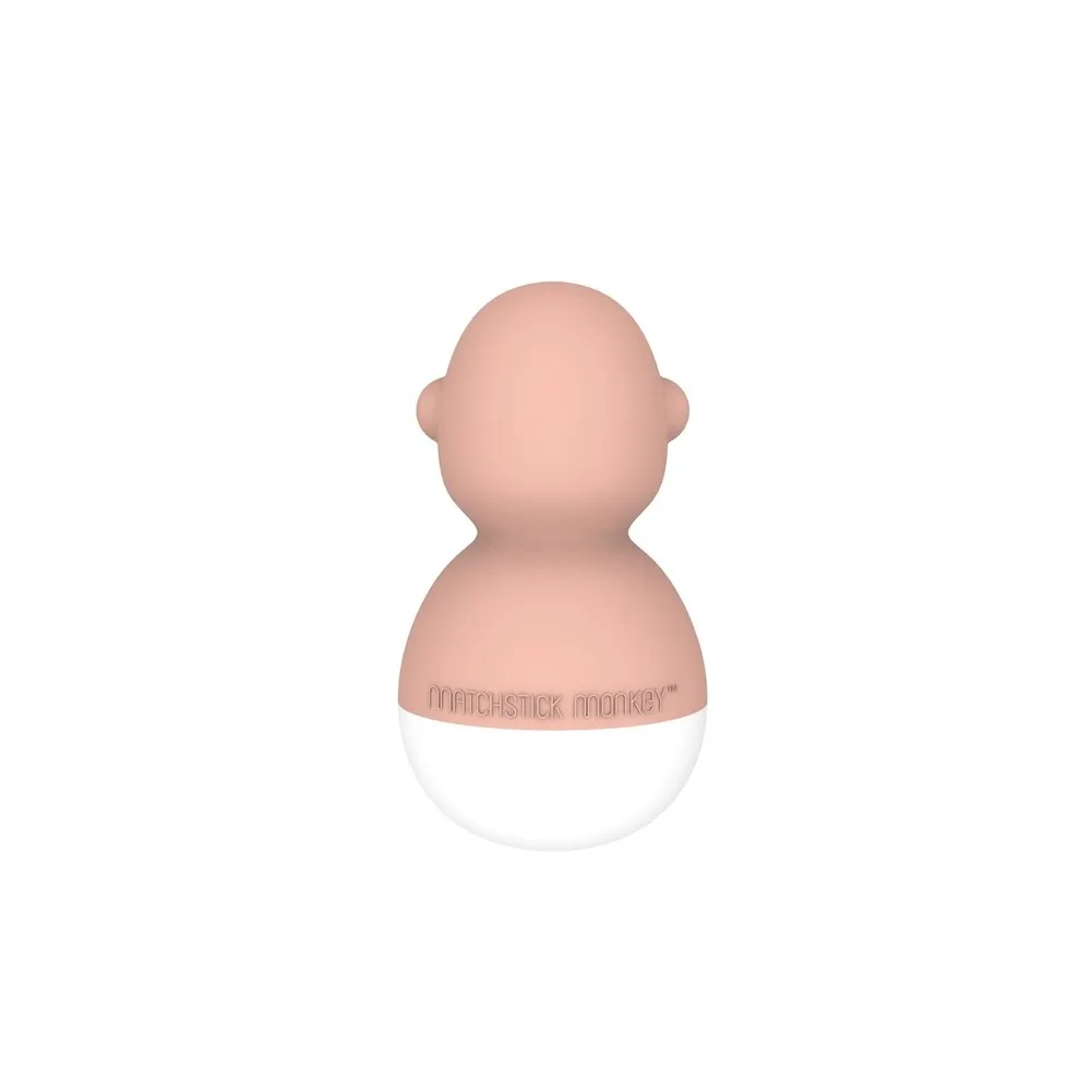 Matchstick Monkey Bathtime Wobblers - Green & Dusty Pink